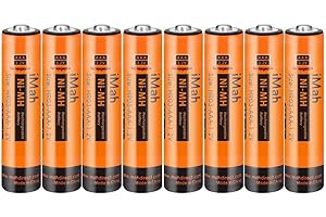 8-Pack iMah 1.2V 750mAh Ni-MH AAA Rechargeable Batteries: The Power Source for...