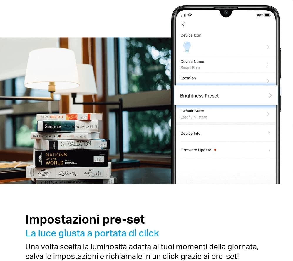 TP-Link Tapo L520E Lampadina Wi-Fi E27, Monitoraggio Energia, Funziona con Amazon Alexa e Google Home, Luce Diurna e Dimmerabile Dall'1% al 100%, 4000 K, 806 Lumen, 8W, Telecomando con APP, Bianco - Immagine 4