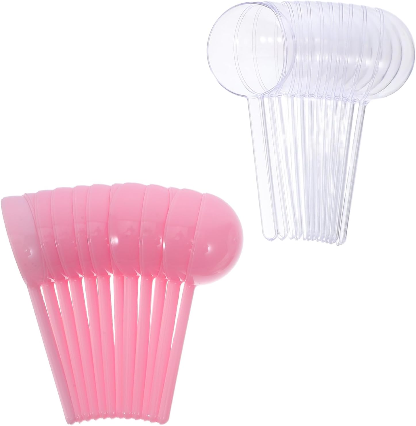 TOMETURE 12pcs round Plastic Lollipop Storage Boxes Portable Candy and Chocolate Holder with Lid for Party Favors Packaging Pink