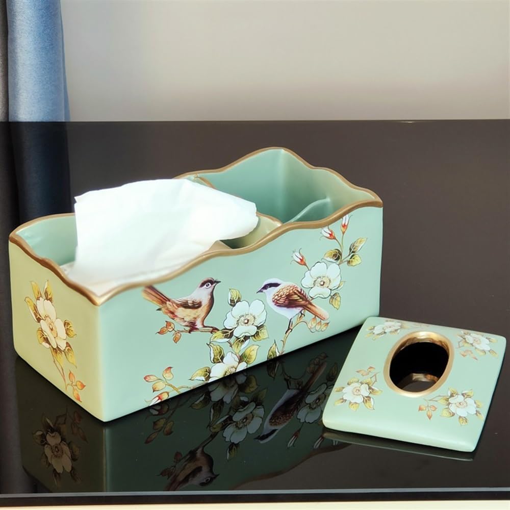 Porte-mouchoirs Boîte à mouchoirs rectangulaire multifonctionnelle, étui for Serviettes, Table Basse, Bureau, télécommande, Rangement, boîte Décor de boîte faciale