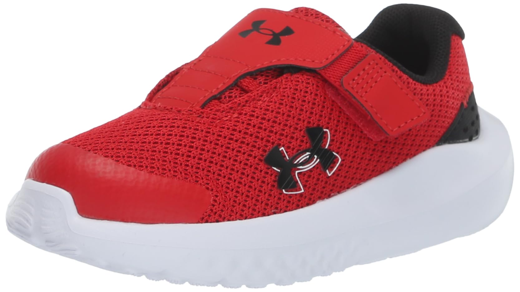 Under Armour Boys Boys' Infant Surge 4 Ac Running Shoes / Black / Black Red Size 8.5 Kids