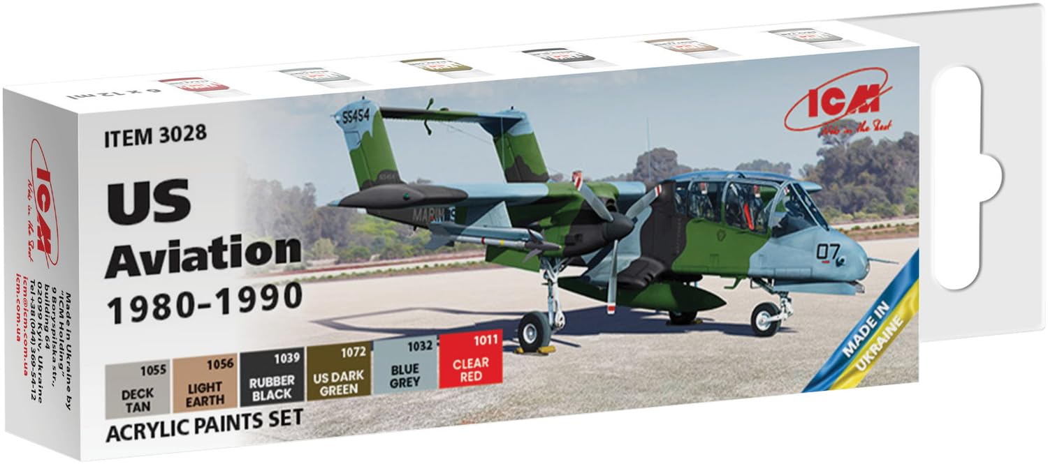 ICM Paint Set - US Aviation 1980-1990