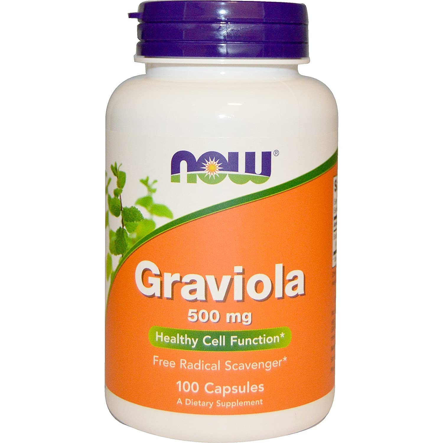 Now Food Graviola, 500mg, 100 Capsules
