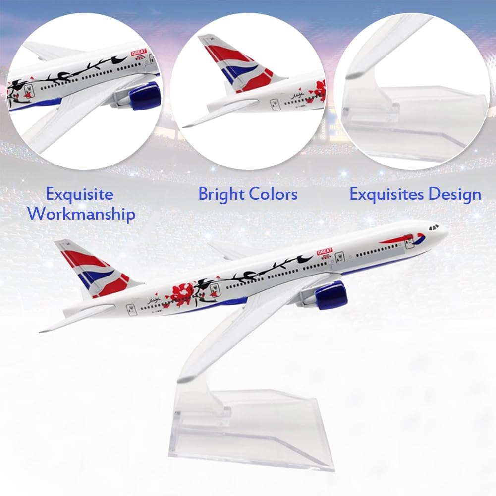 Airplane Model Aviation Plum Blossom Model Plane 1/400 16cm Diecast Planes Alloy Metal Airbus Aircraft Toy for Collection Display with Stand Gifts for Children Aviation Enthusiast Table Decoration - Image 3