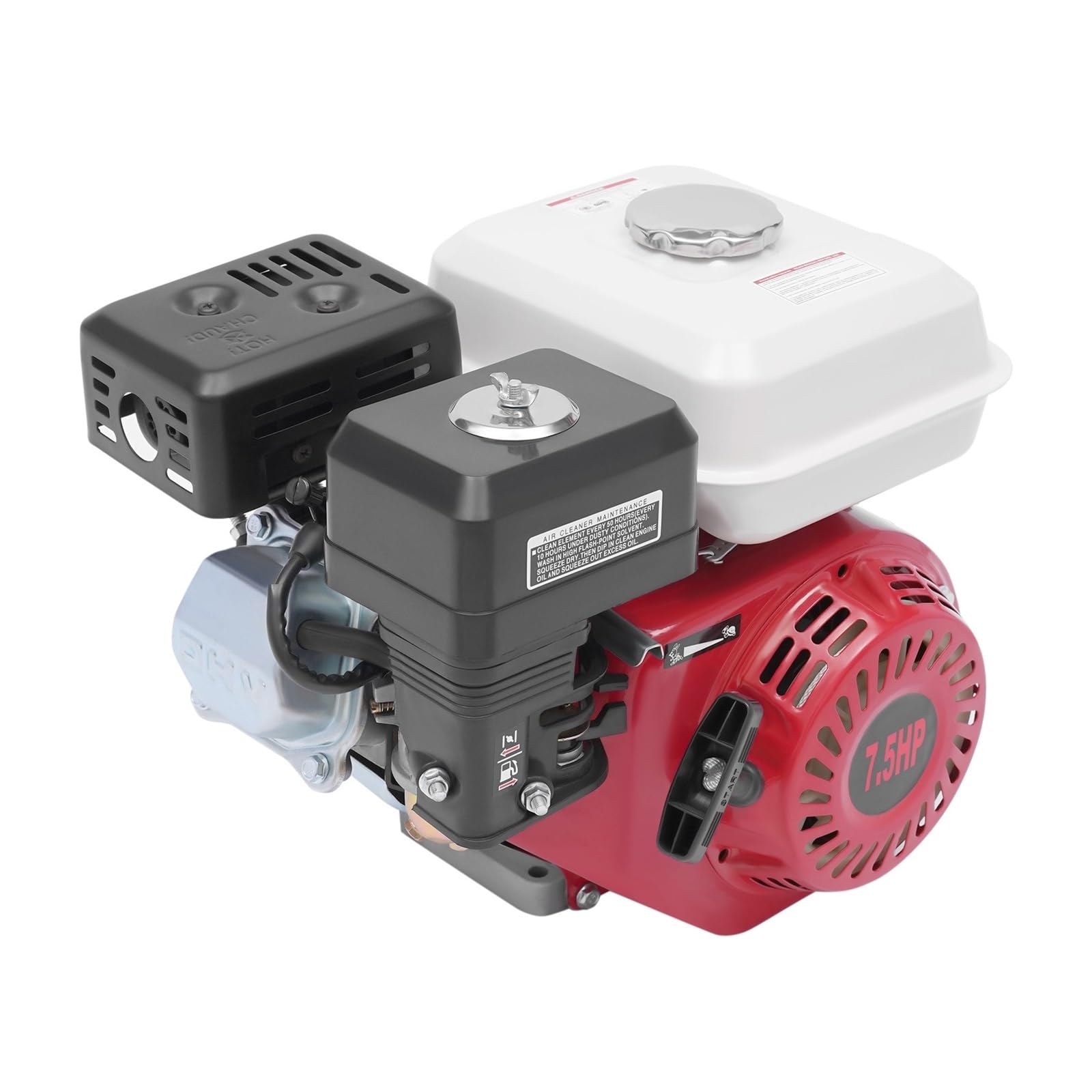 4 Stroke Generator Petrol 1 Cylinder Air Cooling 7.5HP Kart Engine Rotavator Pressure Washer 5100W 3600rpm Low Fuel Consumption