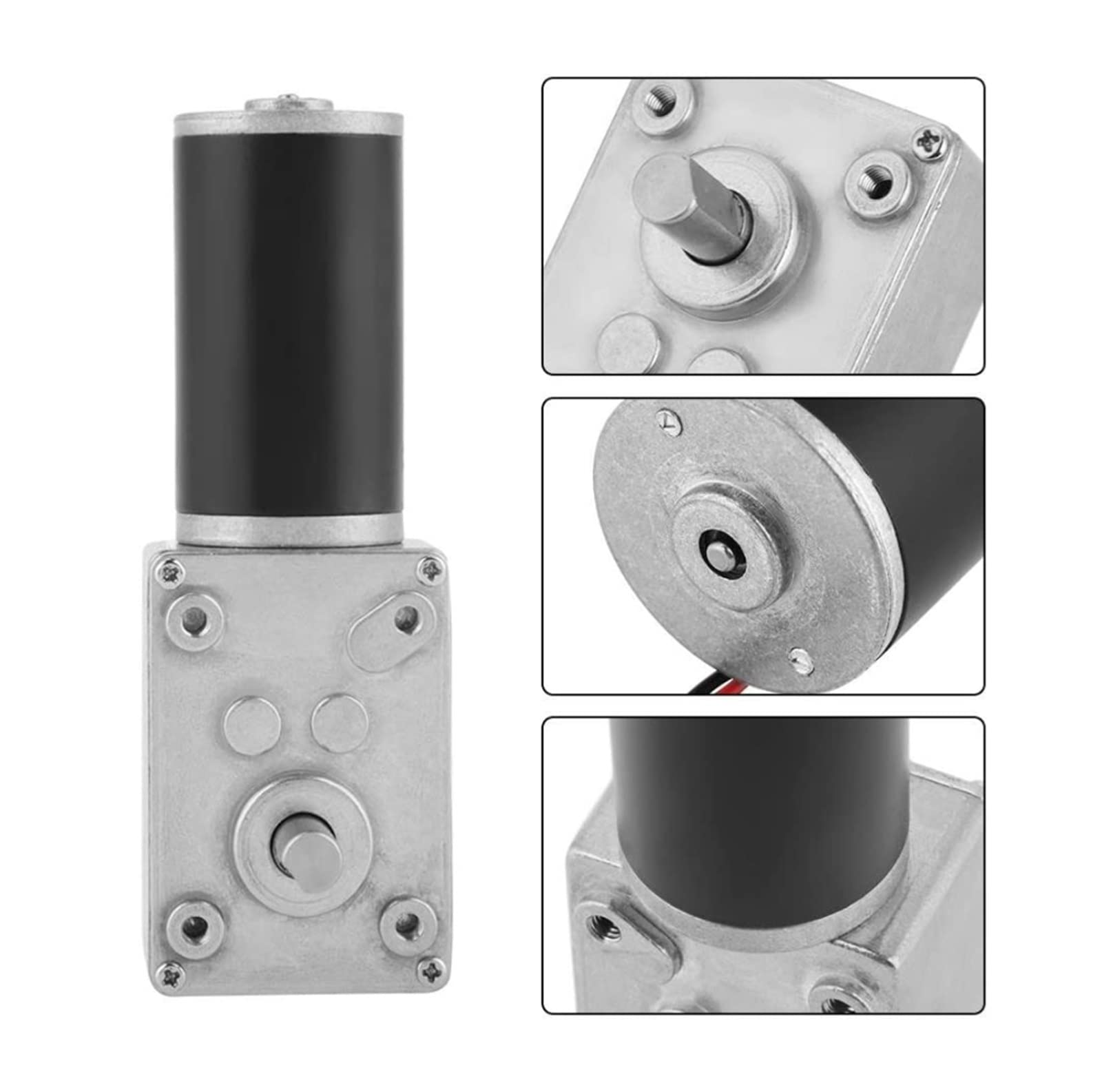 Lagerausstattung, Schneckengetriebe-Mikro-Gleichstrommotor mit Drehmoment und rechtwinkligem Getriebemotor for Etikettiermaschinen, ferngesteuerte Vorhänge automatische Spannungsregler