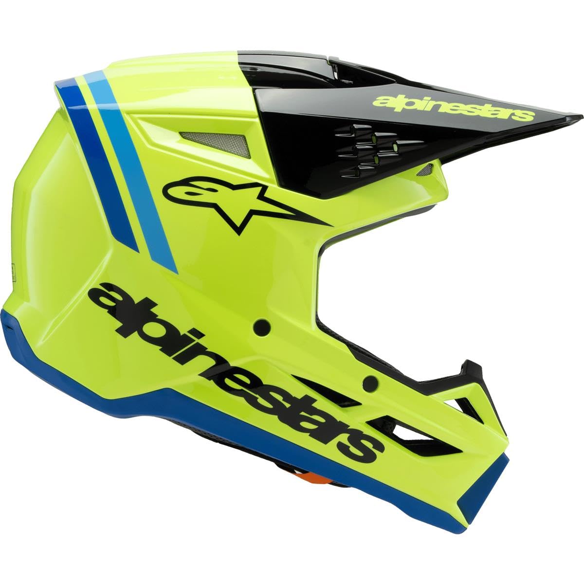 Alpinestars SM3 Radium Młodzieżowy kask motocrossowy, żółty/czarny, Y/L (52/53)