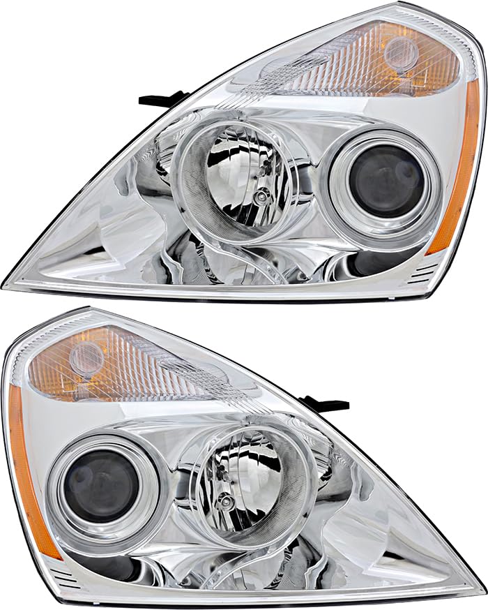 Compatible with Kia Sedona Headlights Lamps Set 2008 2009 2010 2011 2012 Halogen Driver and Passenger Side