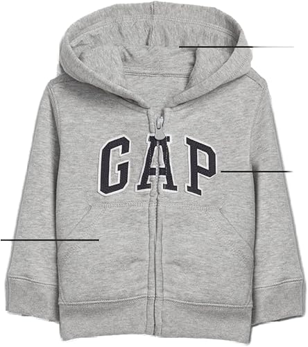 Miniatura 2 de GAP - Sudadera con capucha y cremallera completa con logotipo de Playtime Favorites para bebé