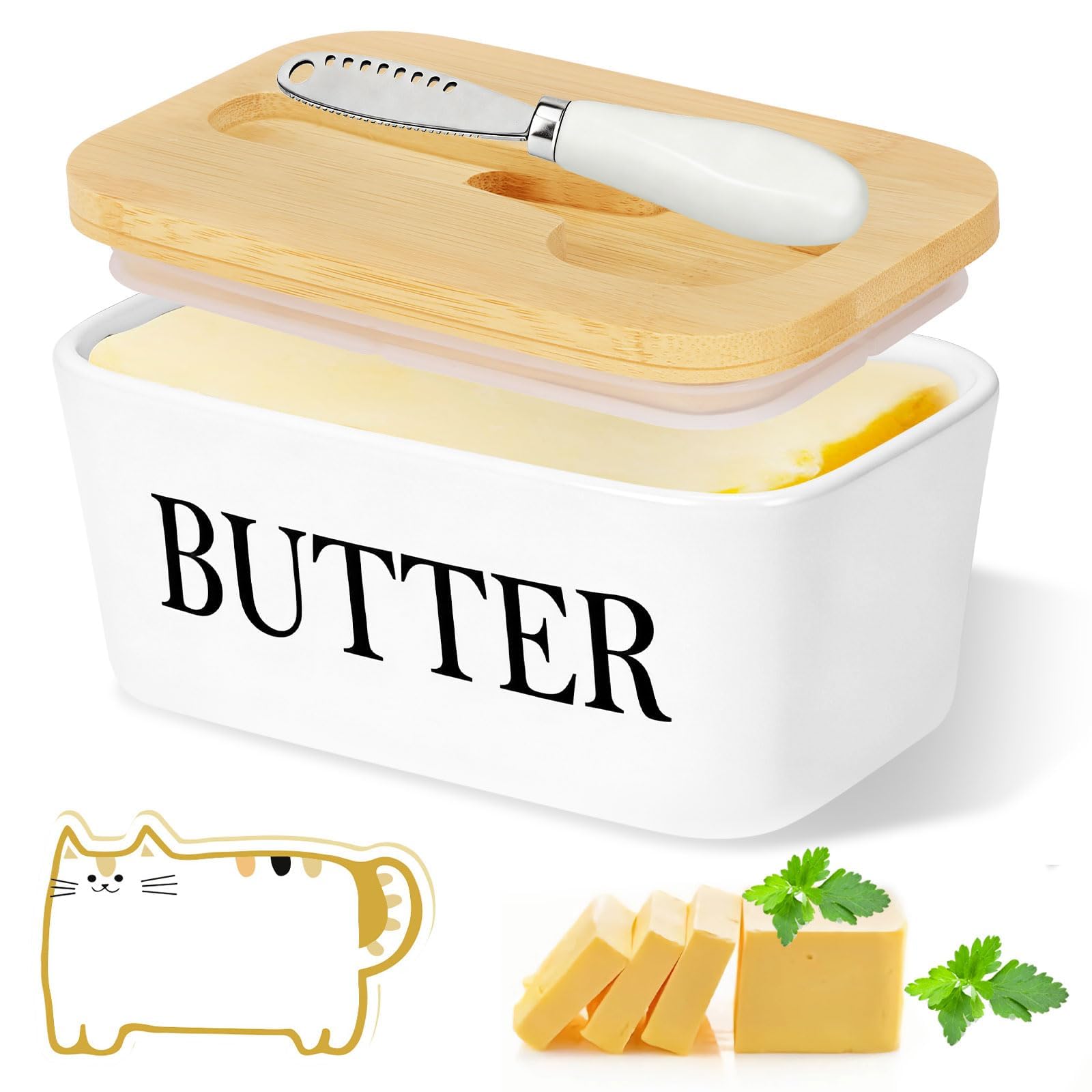 beurrier en porcelaine