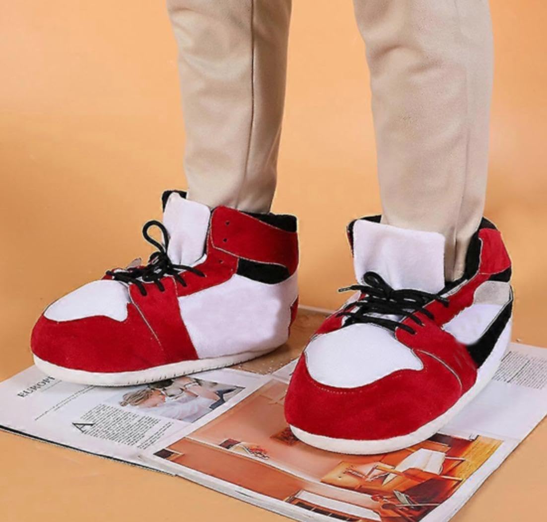 Warm Sneaker Slippers Anti Slip Soft Comfy House Shoes Plush Fuzzy Slide One Size Fits Most Bigfoot Gift Winter Fluffy Slides For Indoor Outdoor - Image 5