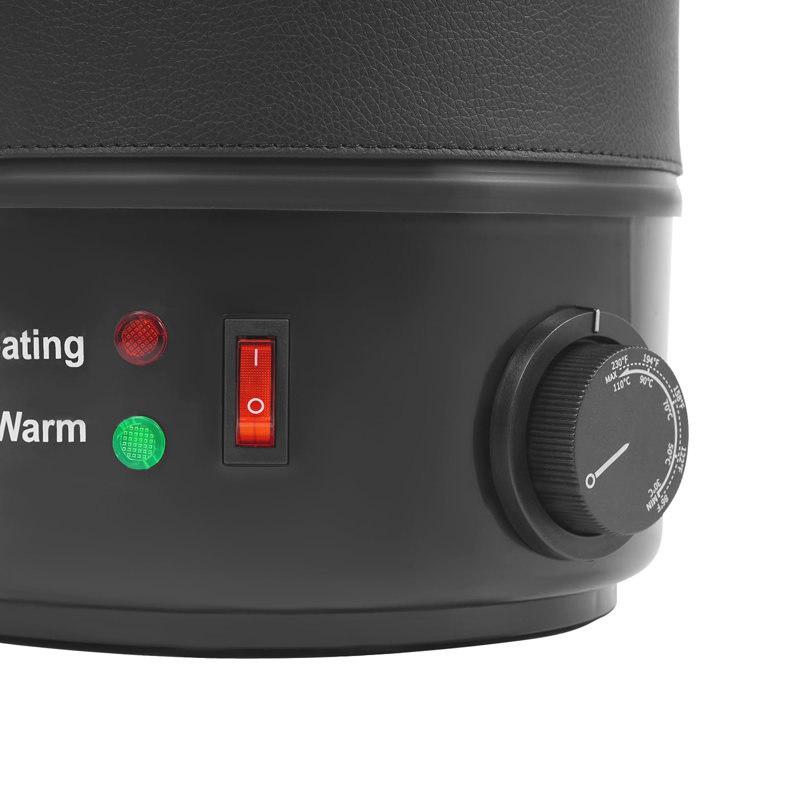 PHOYUXM Pentola per fusione di cera, 1100 W, con temperatura regolabile e coperchio di chiusura, 30 – 110 °C, produzione di candele fai da te, in acciaio inox