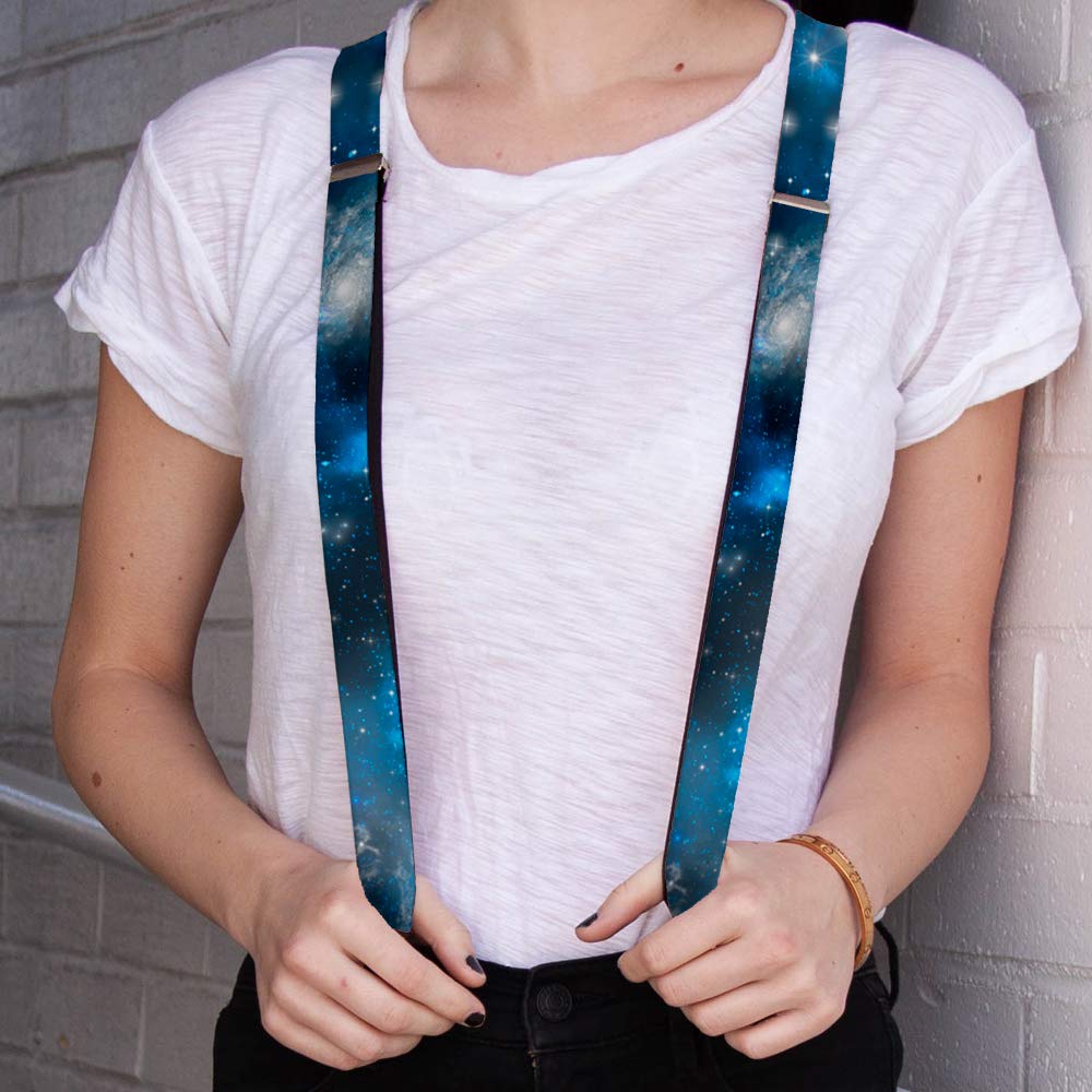 Buckle-Down Men's Suspender-Galaxy, Multicolor, One Size