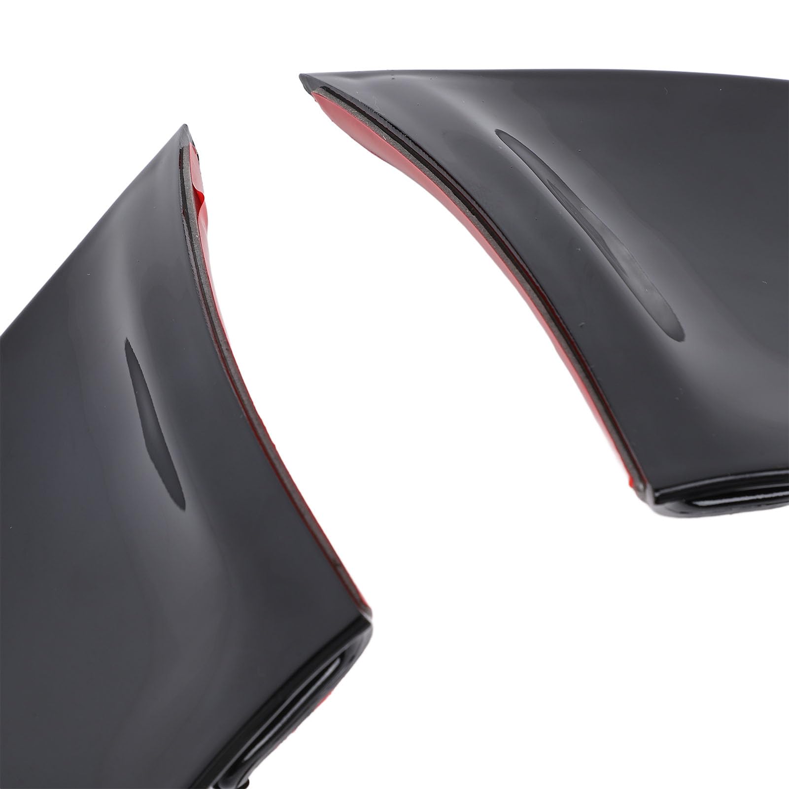 1 paio di carenature per moto, ali laterali aerodinamiche, deflettori antivento con spoiler winglet per YZF R7 dal 2020 al 2024 (nero lucido)