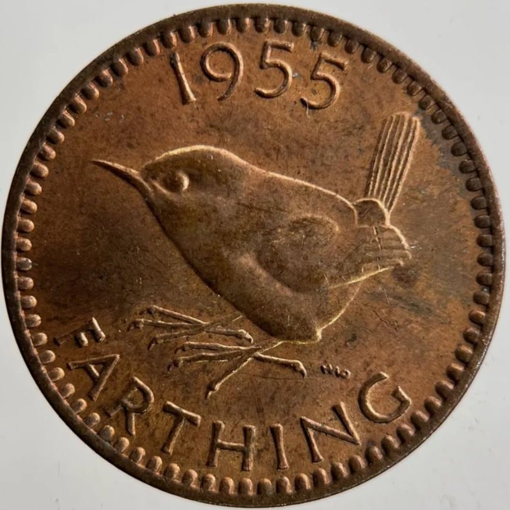 Coins 1955 Circulated Farthing Very Fine Uncertified