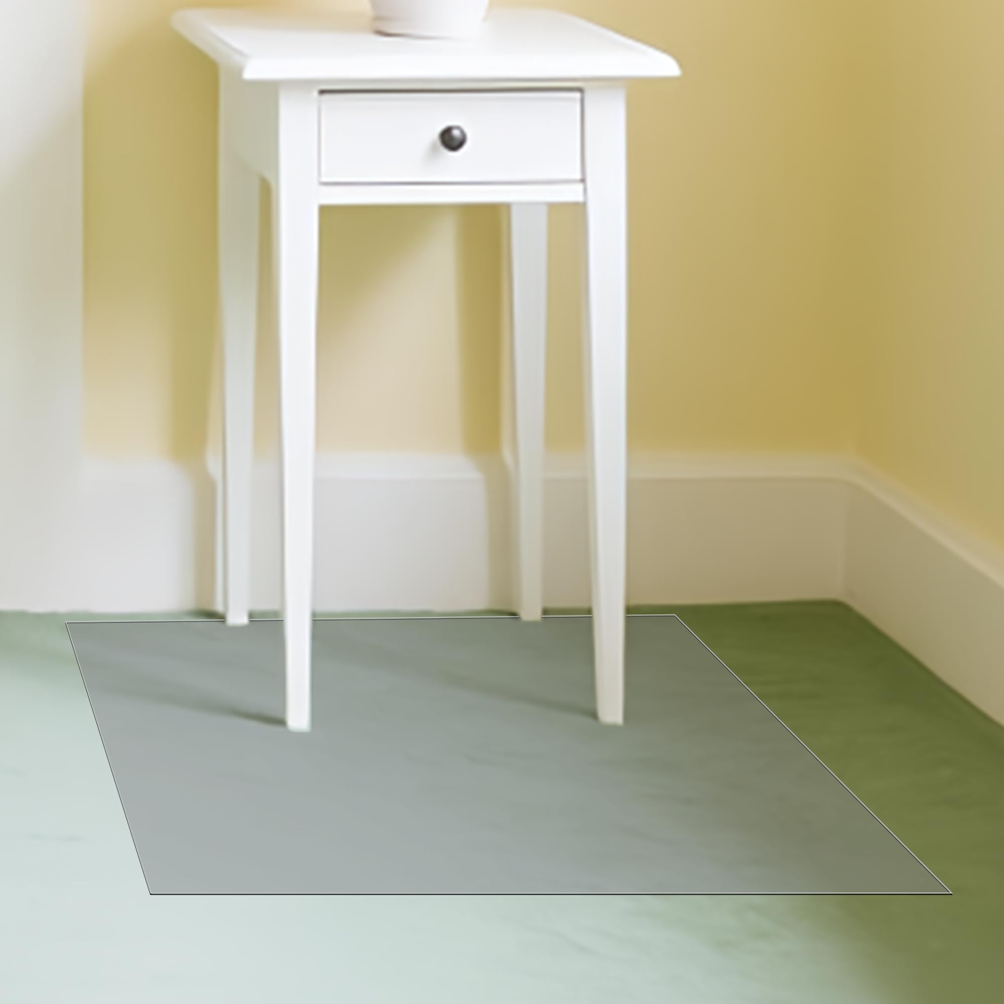 Tapis Antidérapant 70 x 140 cm PVC Imperméable, Antidérapant et Insonorisant PVC Tapis Sol Bureau Différentes Taille, Personnalisable pour Sol de Maison et de Bureau, Couleur Transparente