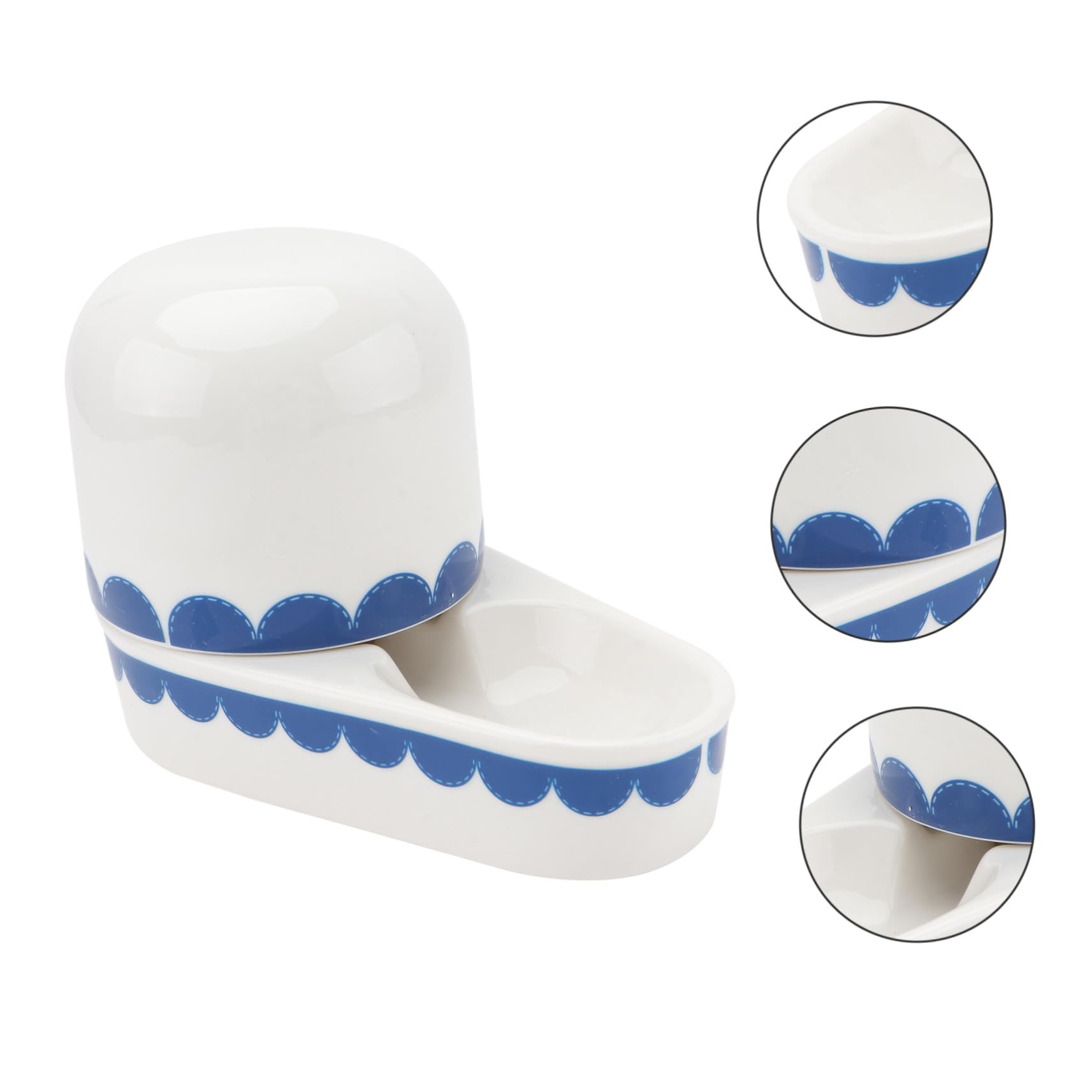 UPKOCH Abreuvoir Céramique pour Lapin Bol Créatif, Distributeur d'eau Suspendu pour Petits Animaux, Accessoire Pratique et Solide pour Rongeurs