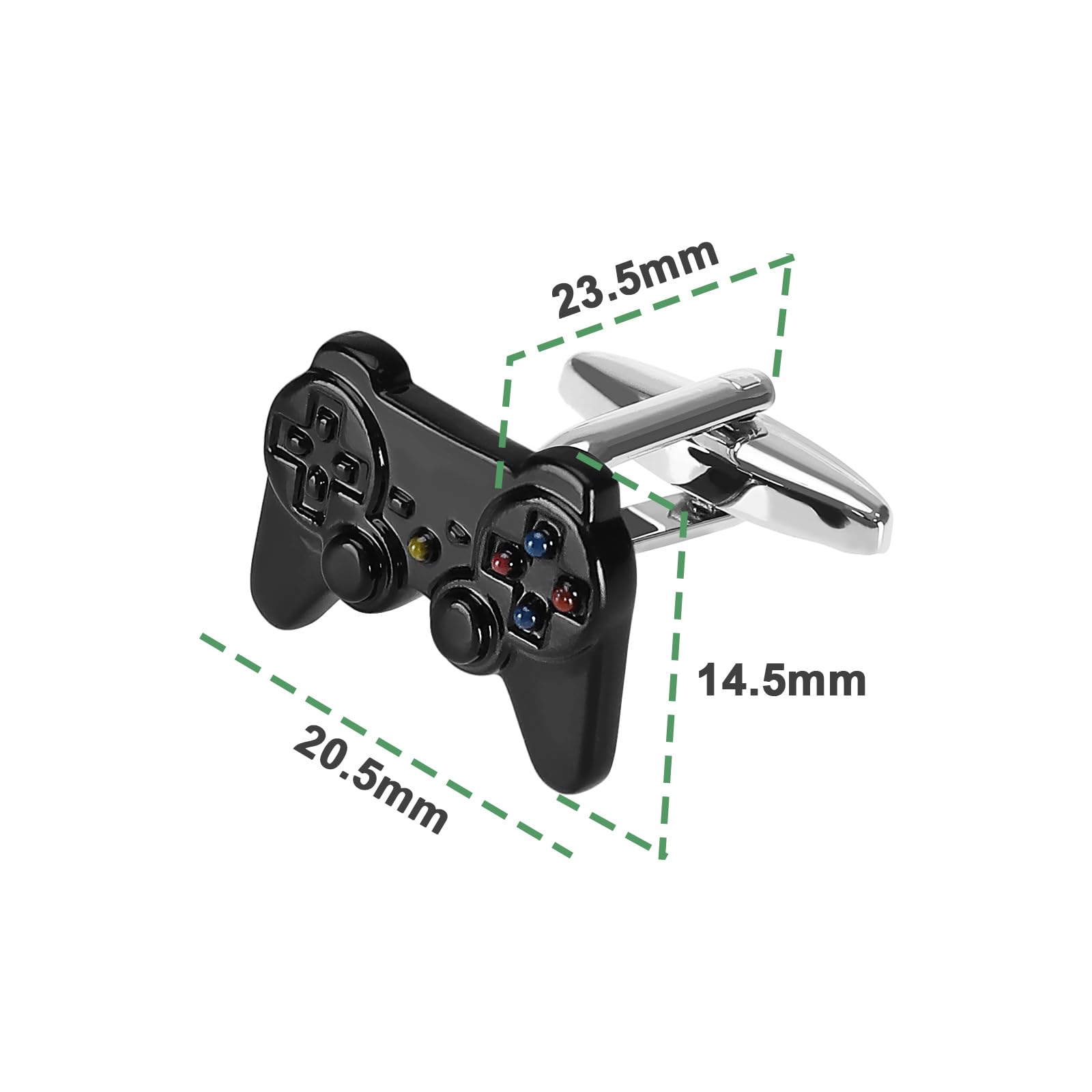 2 Szt. Kontroler Gier Spinki do Mankietów Gamepad Uchwyt Miedziane Ślubne Męskie Akcesoria do Mankietów dla Mężczyzn Delikatne