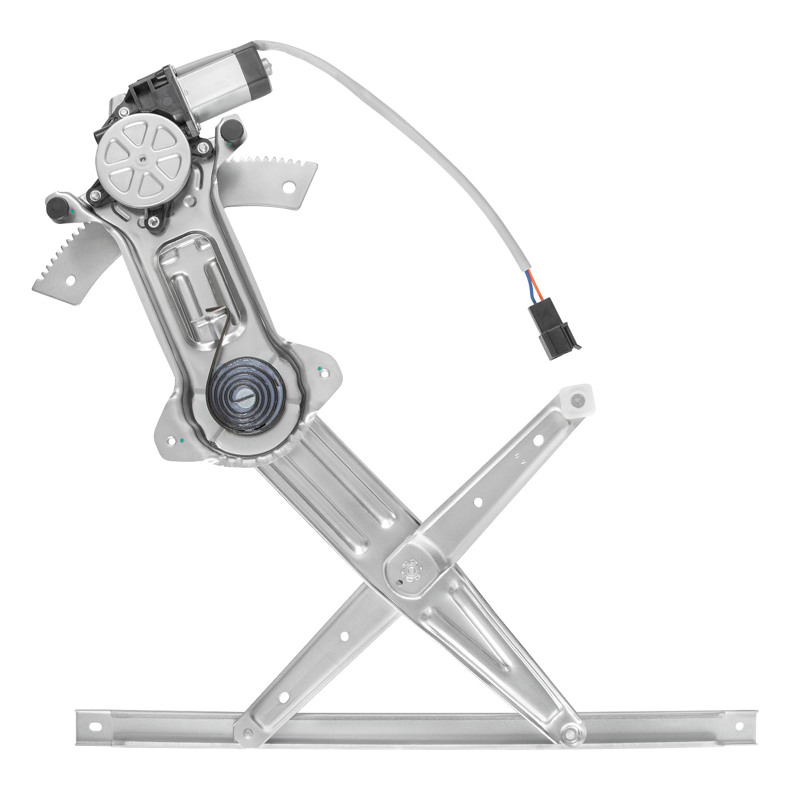 obaee 741-126 front left driver side power window regulator with motor, compatible with ford mustang 1994 1995 1996 1997 1998 1999 2000 2001 2002 2003 2004, replace oe 1r3z6323201aa, 3r3z6323201aa