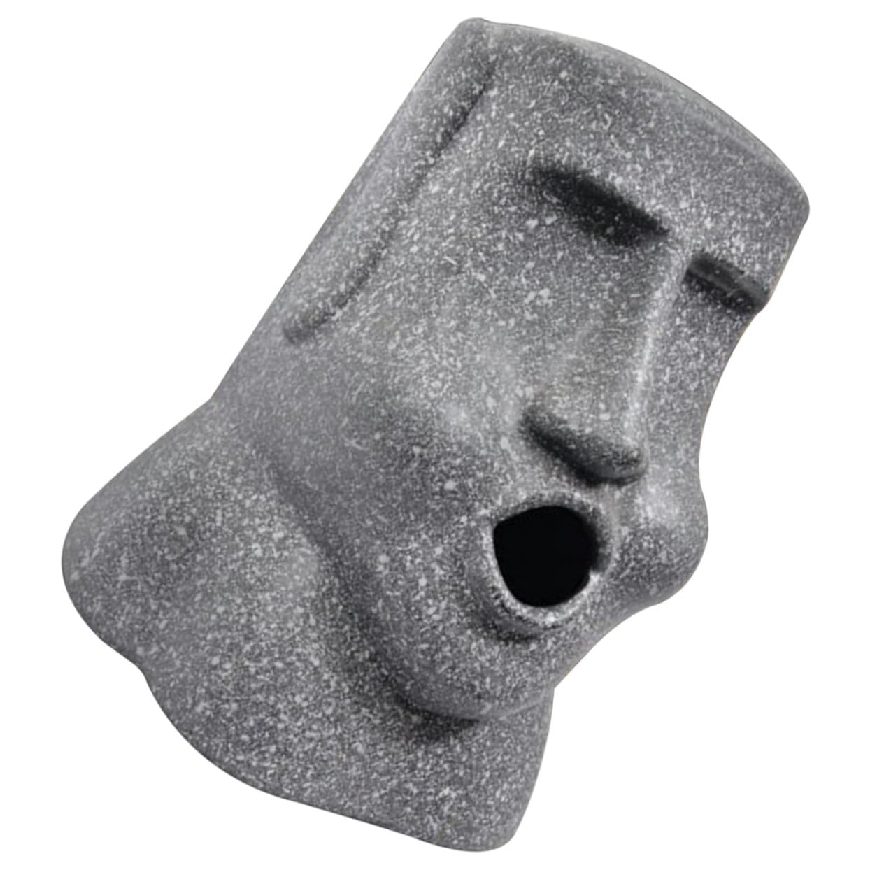 Accessoire de Salle de Bain Original Moai en Résine Noire Compacte