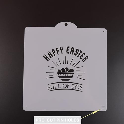 Miniatura 5 de Webakin 16 plantillas de galletas de 5.5 pulgadas para aerografía, plantillas de glaseado real para Stencil Genie, plantillas de galletas de Pascua,