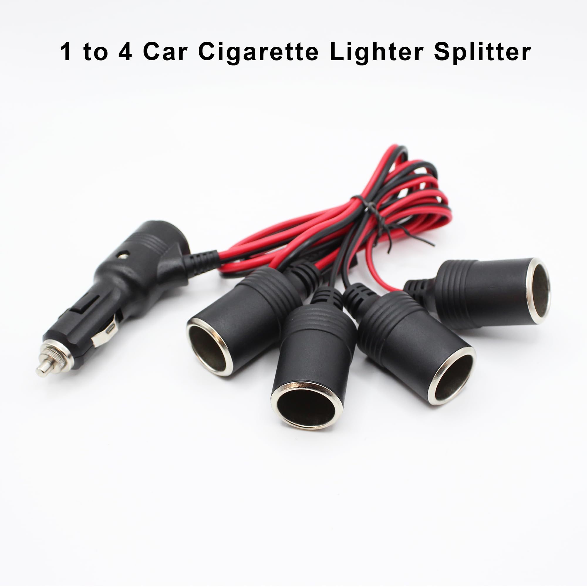 Amazon.com: Xilaghy 12V 24V 1 to 4 Car Cigarette Lighter Plug Splitter  Adapter with On Off Switch,4 Way Y Cigarette Lighter Socket Power Cord with  15A Fuse(100cm/3.3ft) : Automotive