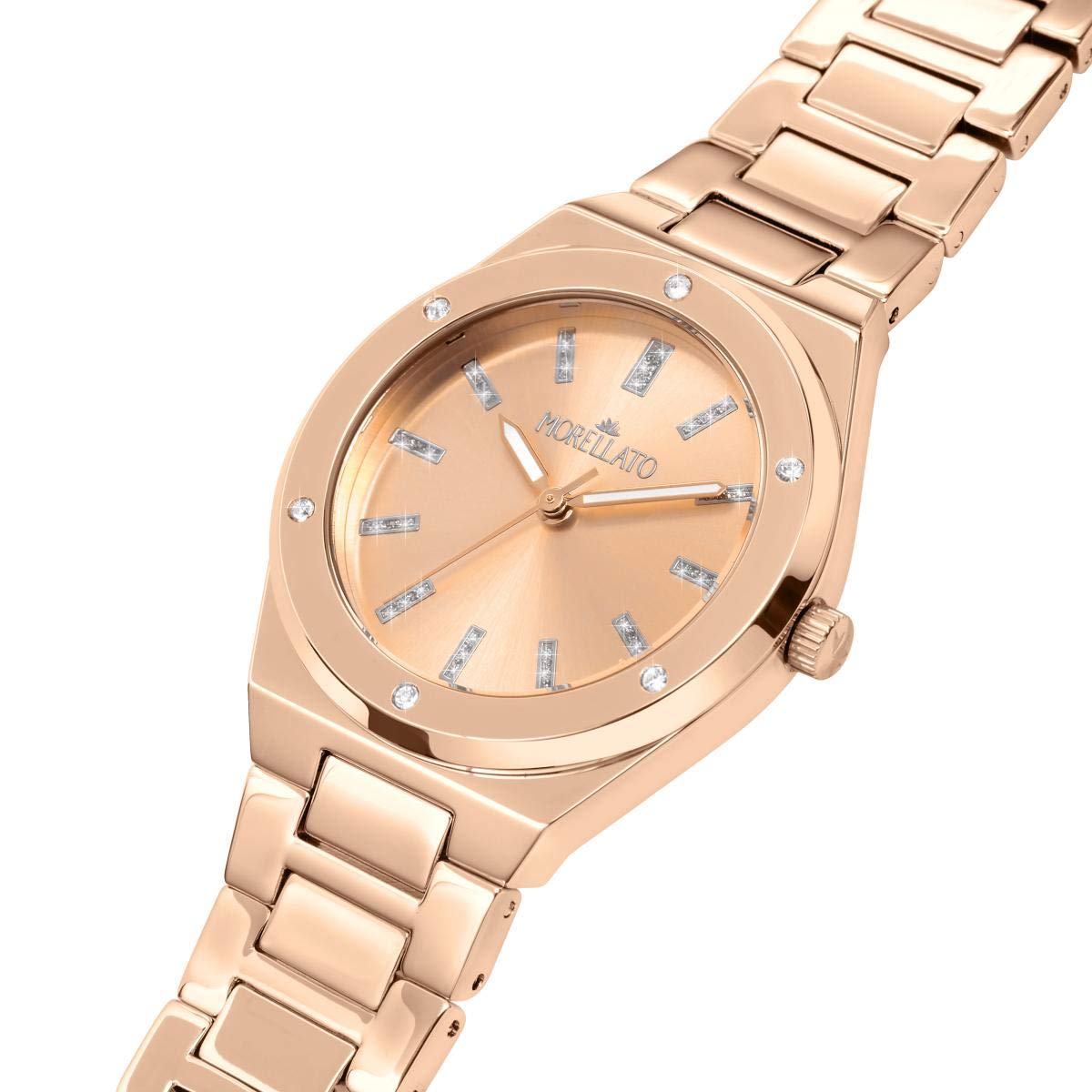 Morellato Orologio da donna, Collezione Ego, in Ottone, PVD oro rosa, con cinturino in ottone - R0153164507
