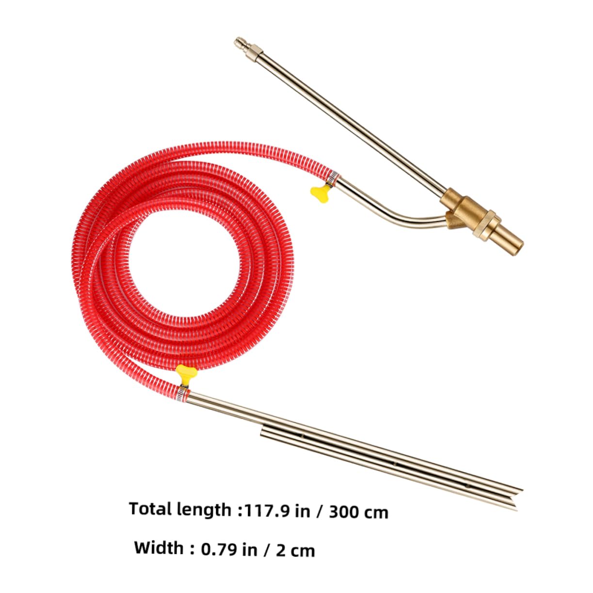 Sandstrahlwerkzeug mit 1/4 Adapter aus Edelstahl und Kupfer