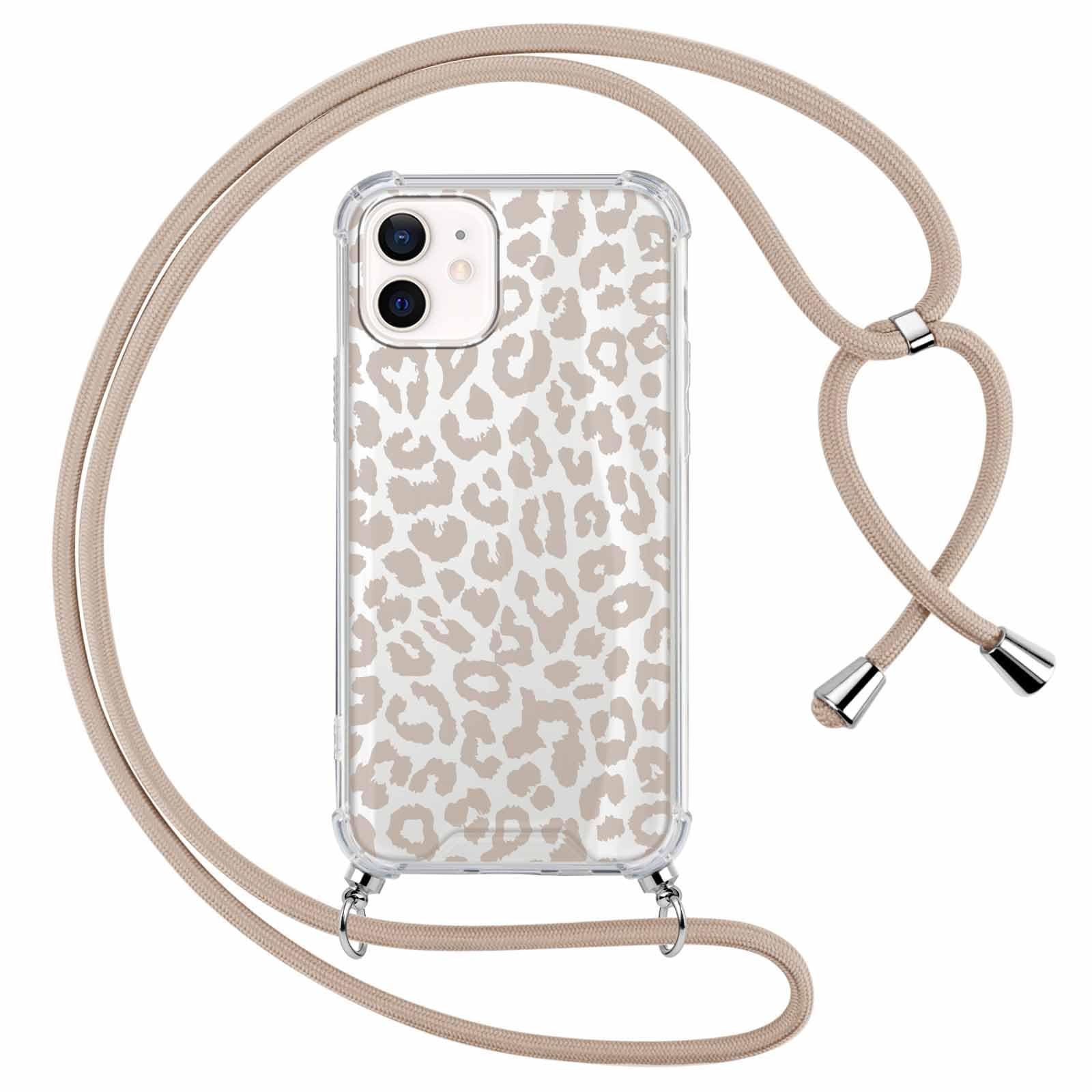 ZhuoFan Custodia con Cordino per iPhone 6 / 6s Cover Trasparente Disegno con Collana Regolabile 63in Morbido con laccio in Silicone TPU + Rigido PC Antigraffio Bumper Case per Cellulare Girocollo