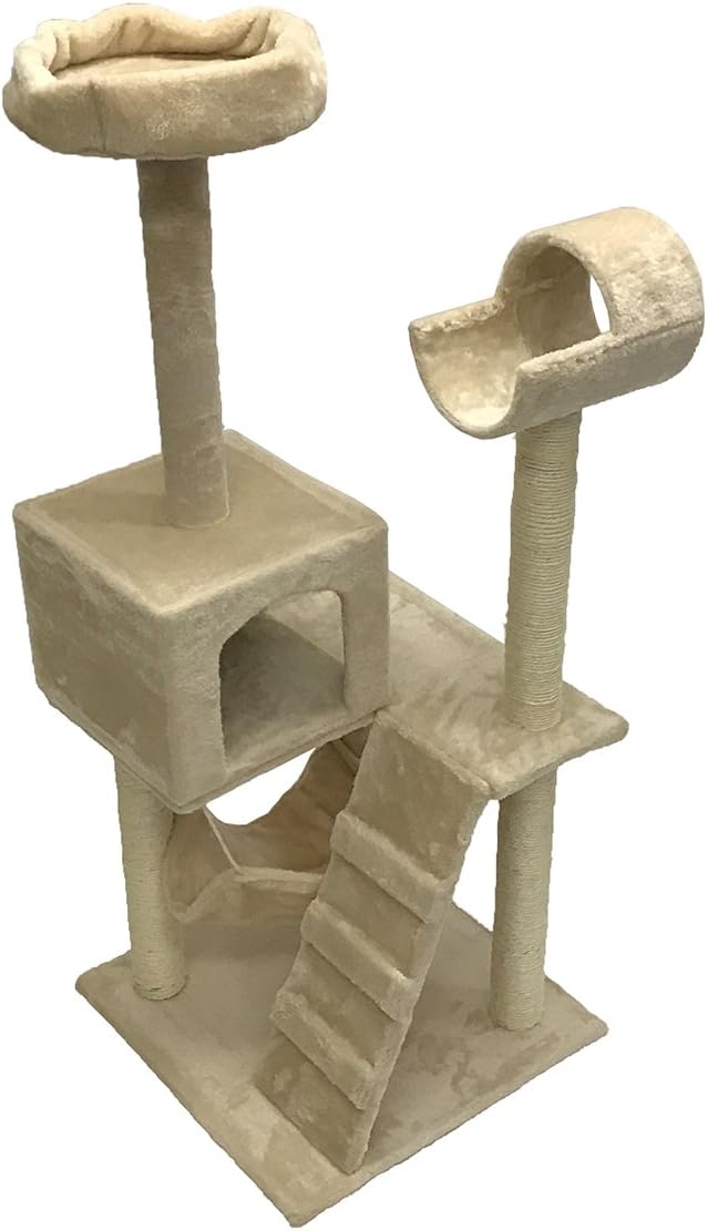 Cat Tree Scratching Post 49" Beige