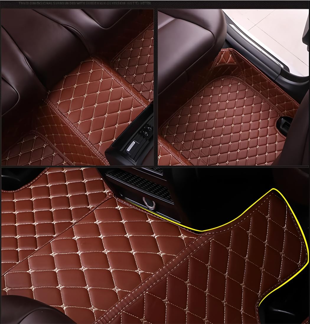 JONGIA Custom Car Floor Mats for Mercedes Benz A B CLA CLS CLK GLE GLS GLA GLK GL GLC SL CLS SLC R SLK - Front Rear Custom Waterproof Car Carpets Cargo (Pink)