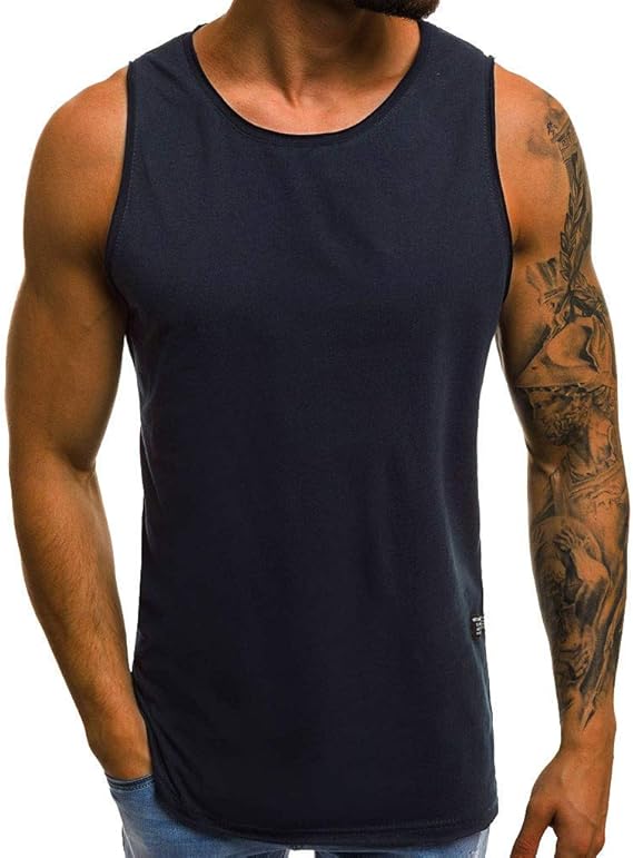 Amazon タンクトップ メンズ 筋トレ Kukoyo ボディビル スポーツウェア 無地 ノースリーブ Tシャツ トレーニングウェア フィットネス 吸汗速乾 快適 Uネック スポーツインナー シンプル 部屋着 ランニング ジム トップス 大きなサイズ タンクトップ 通販