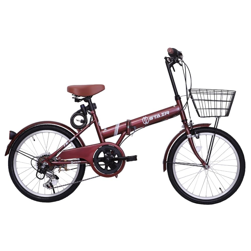 引き取り限定 STAR STAIR 折りたたみ自転車 シマノ6段変速 Amazon | 折りたたみ自転車 小径車 20インチ シマノ6段変速