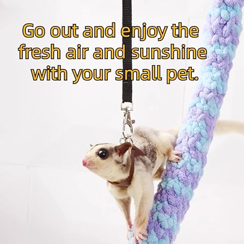 Vista 12 de MANON ROSA Bolsa de transporte para animales pequeños con juego de arnés para mascotas de reptiles, dragones barbudos, lagartos, accesorios