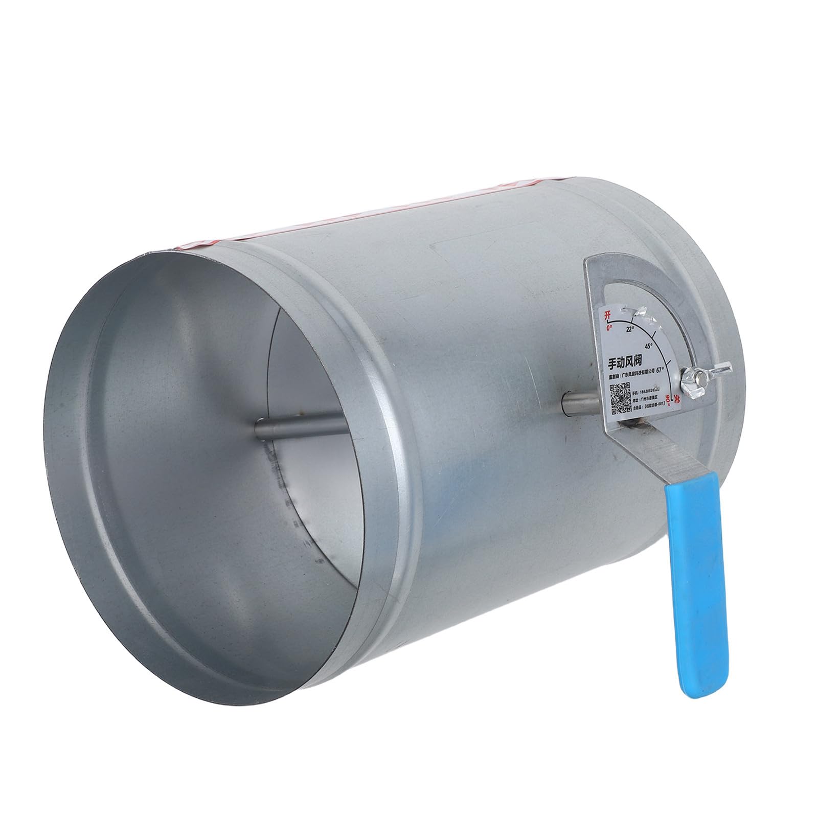 Artibetter Valvola Manuale per Regolazione Flusso in Acciaio Inossidabile per Stufa e Condotto, Compatibile Hvac, Facile Installazione