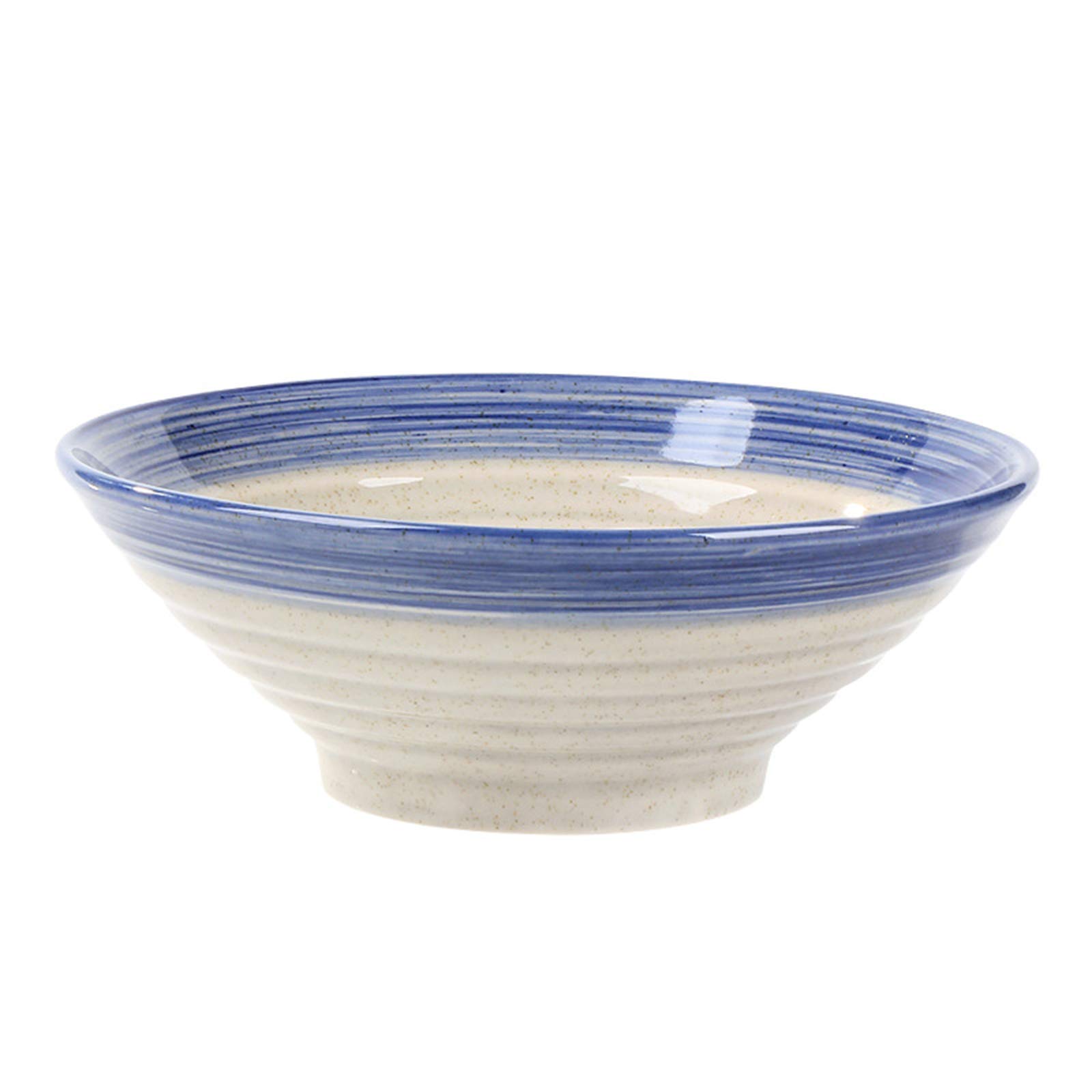 tazas de ramen, conjuntos de tazas de pasta, 2 piezas, tazón de ramen de gran tamaño for el hogar de estilo japonés, tazón de arroz/fideos/sopa/fideos de carne, azul, 700 ml ( Color : Blu , Size : 100