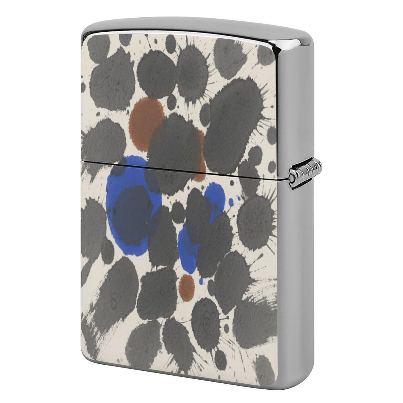 Fekiloot Style Ink Splatter Lighter Case Cover Metal Lighter Case