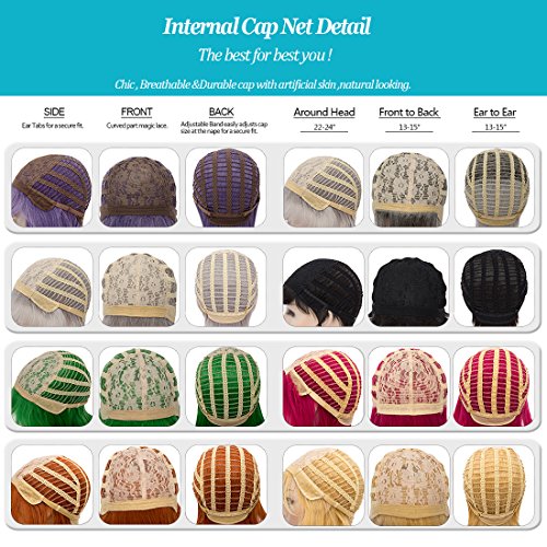 Priomix sintetico 45 cm Long Wavy Natural Black