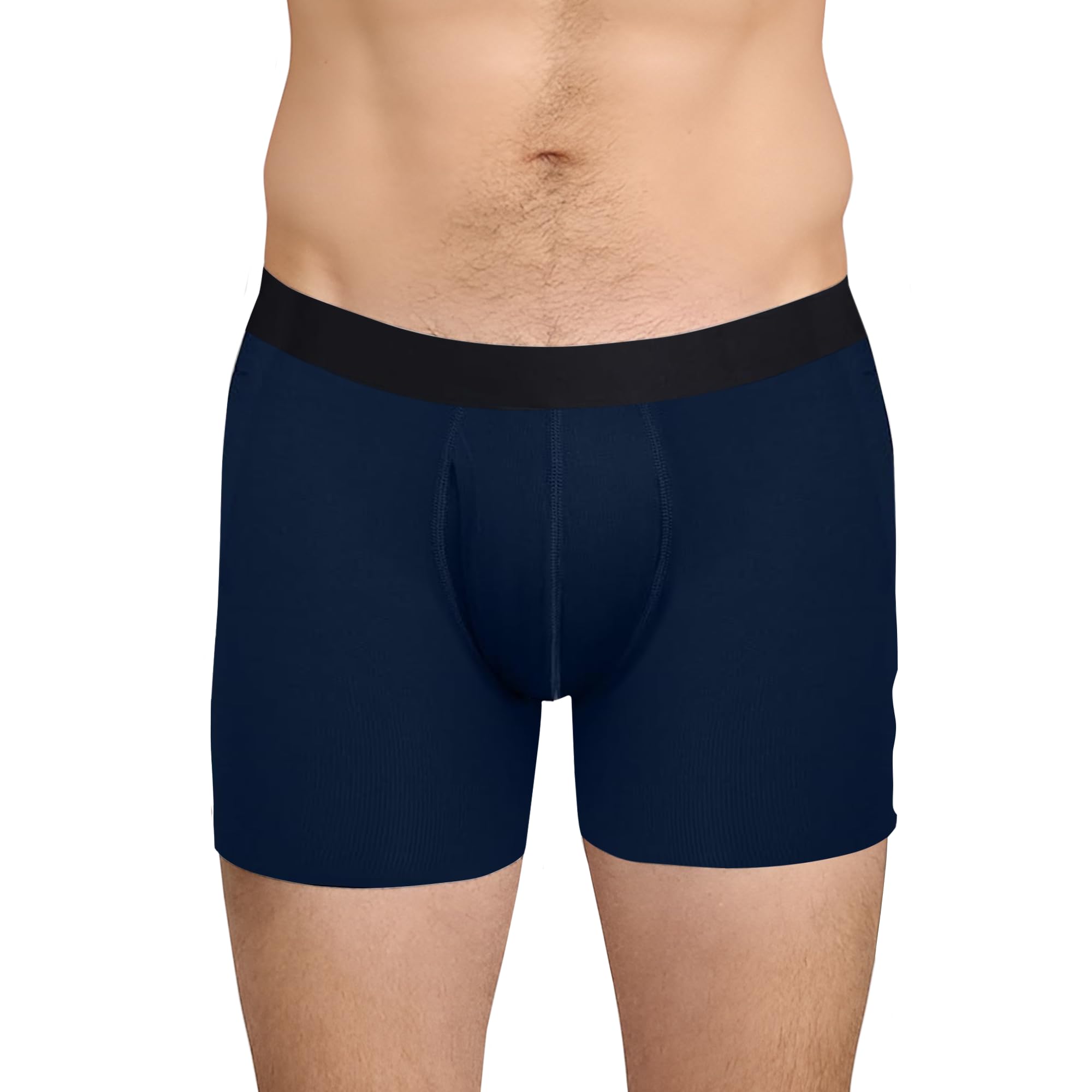 MeUndies – Men’s Breathe Moisture Wicking, Anti Odor, Quick Dry Active Boxer Brief w/Fly – Men’s Underwear, Dark Sapphire, XL