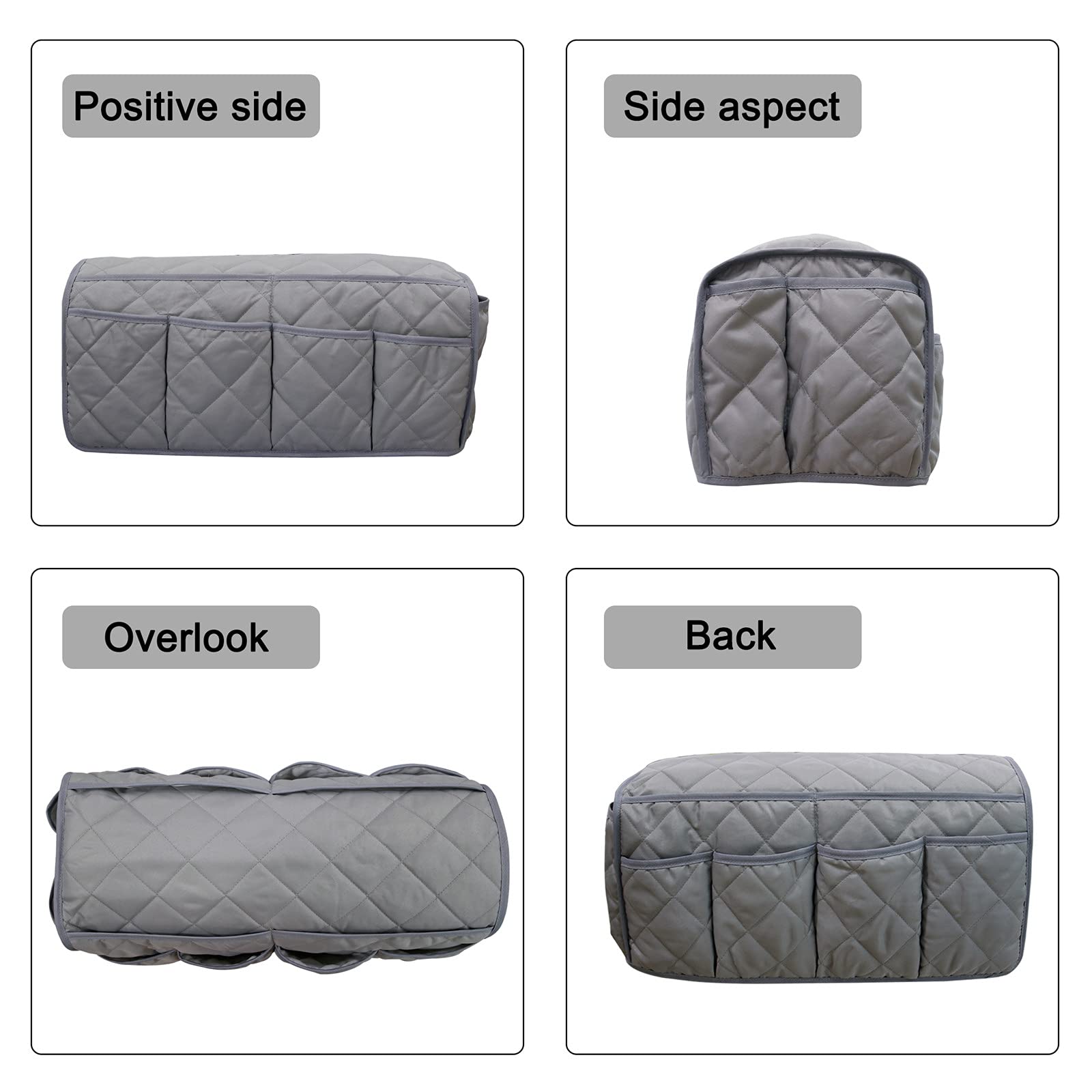 Lot De 2 Housses D'Accoudoir Canapé Velours Bleu Marine - Protection Et Poches Pratiques