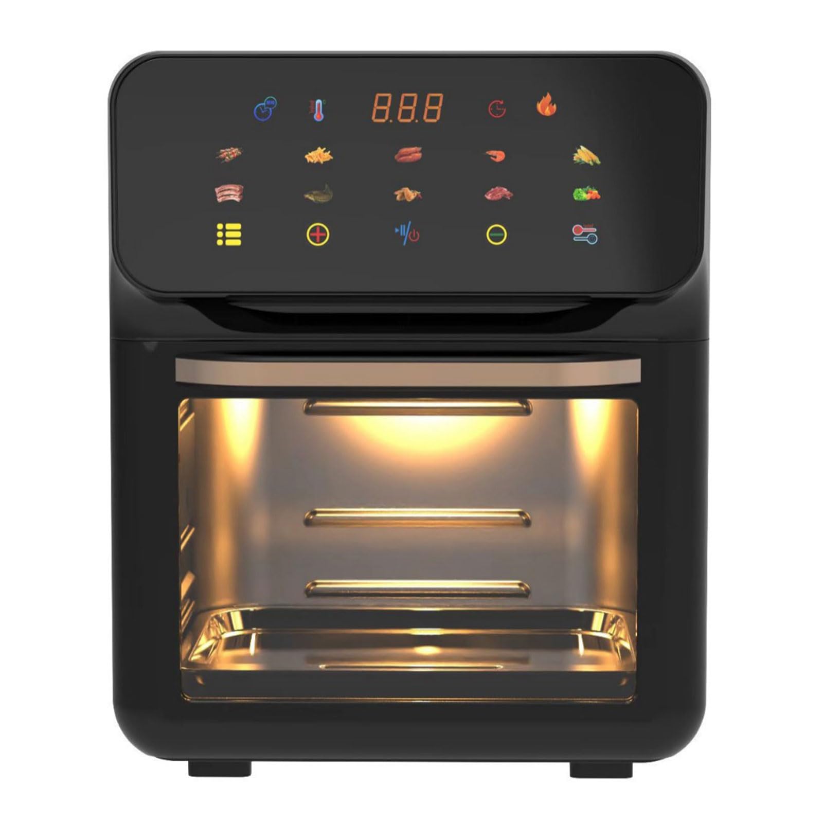 Friteuse électrique multifonctionnelle 9 en 1 fryer à air tactile grande capacité