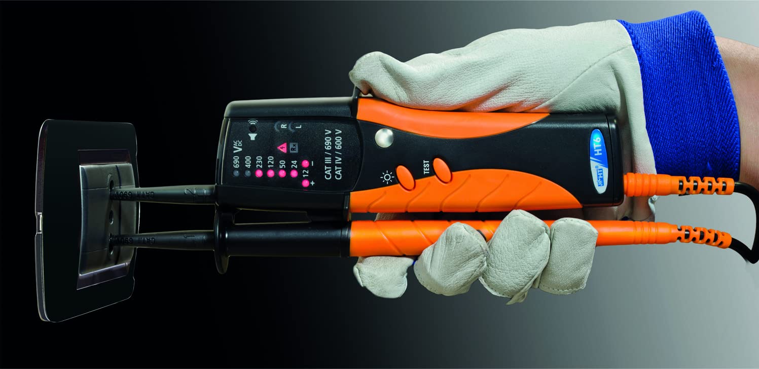 HT-Instruments HT8 - Cercafase digitale, cat.IV, 600 V