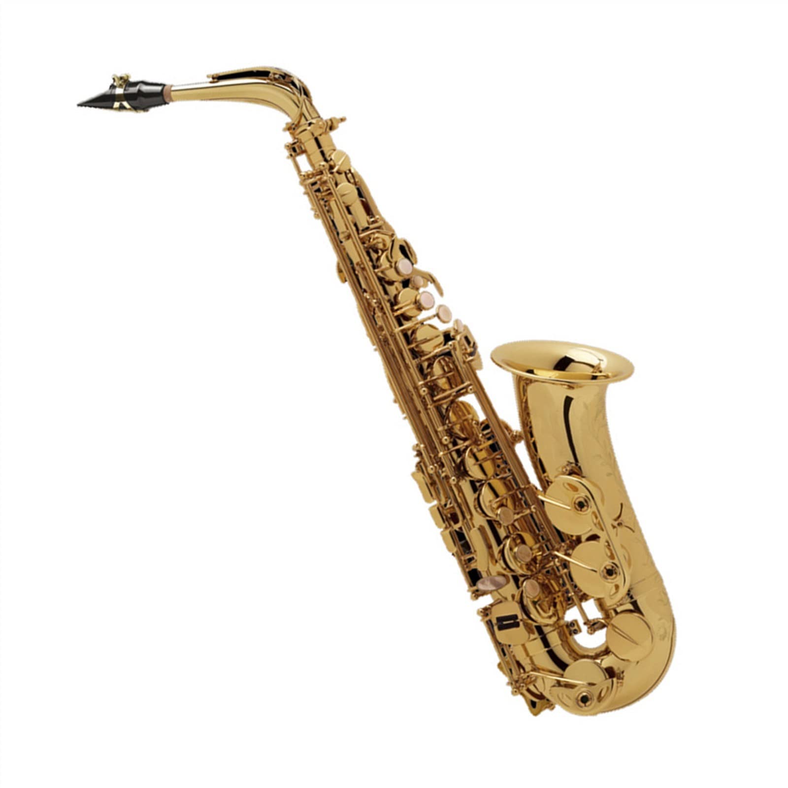 HCZKIUJY Saxophones E-flat Professional Alto Saxophone Engraving Surface Pattern Instrument