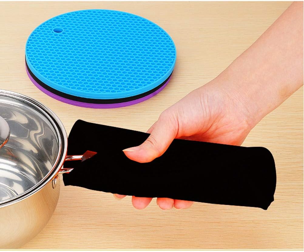 Flаѕh Sаlе Buу 1 gеt 1 4 Pcs Silicone Trivet, Pot Holder Premium Trivet Mat Silicone Pot Holder Silicone Placemats Drying Mat Non-Slip & Heat Resistant Hot Pads for Pots Hot Dish