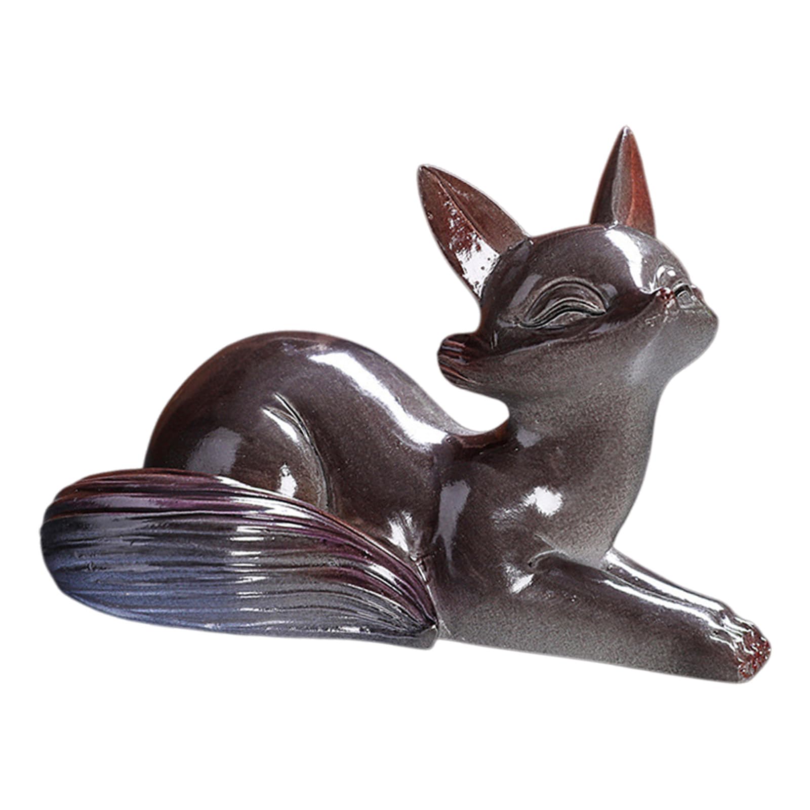 Limtula Heat Activated Ceramic Teas Pet Foxes Ornament Decoration for Kitchen Shelf or Workspaces Activated Enthusiasts & Workspaces Color-Transform Fired Kitchen Artistic Handcrafted Decoration