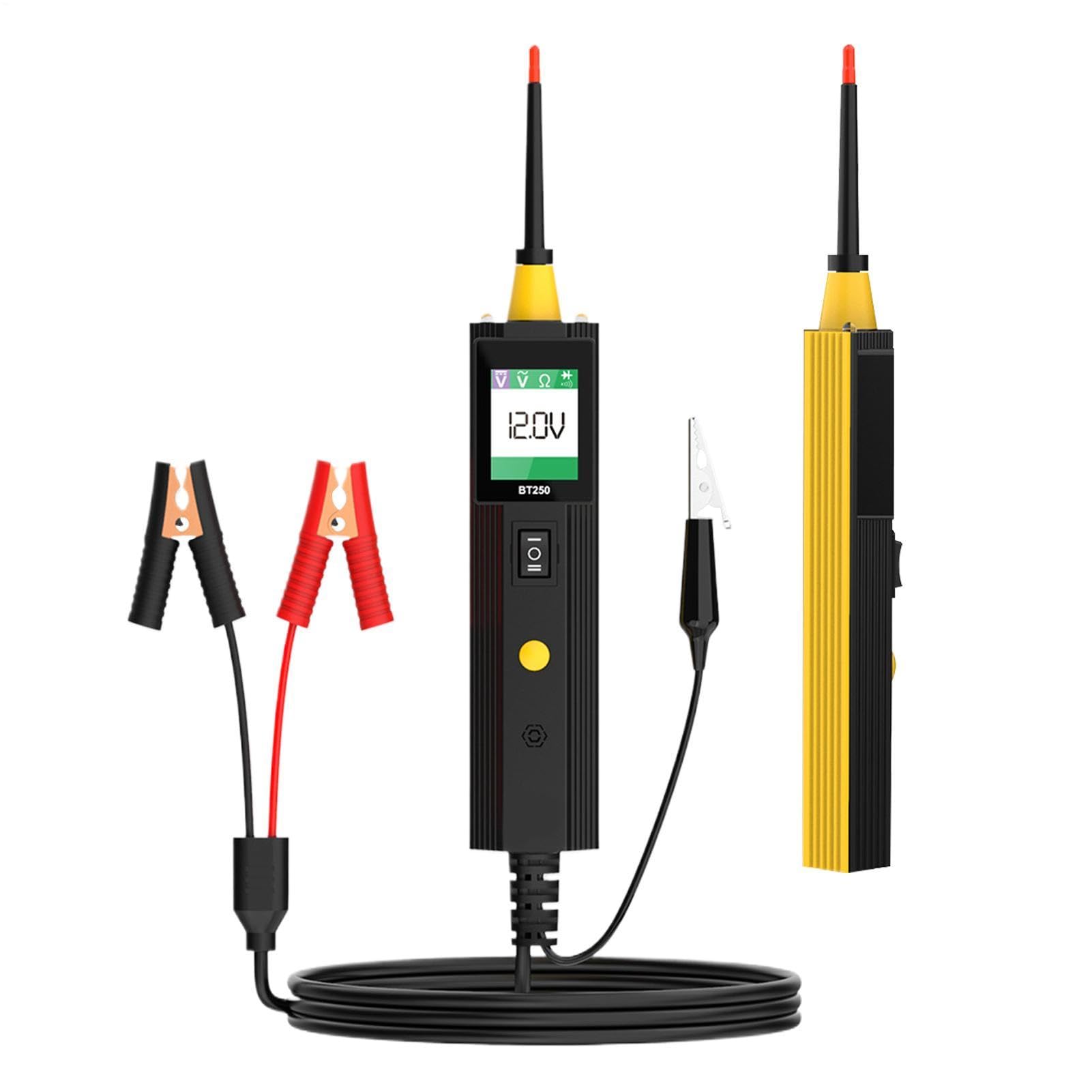 Detector de pantalla LCD multifunción eléctrico para coche | Auto Cortocircuito Y Puntero de Prueba de Interrupción Para Fusible Bajo Voltaje SUV Autocaravana Vehículo Sedán Remolque