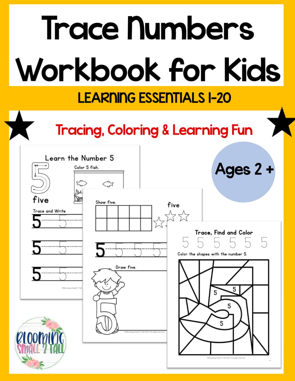 Trace Numbers Workbook for Kids: Learning Essentials 1-20