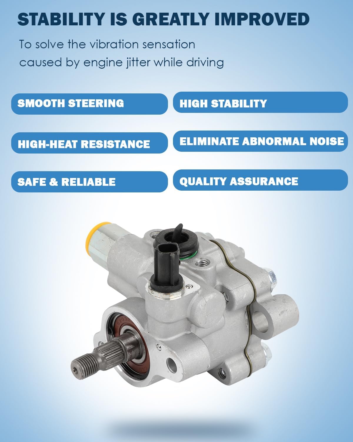 ECCPP Power Steering Pump fit for Dodge Attitude 2006-2009 1.4L or 1.6L for Hyundai Accent 2006-2009 1.6L for Kia Rio 2006-2011 1.6L for Rio5 2006-2011 1.6L Replace 21-5473