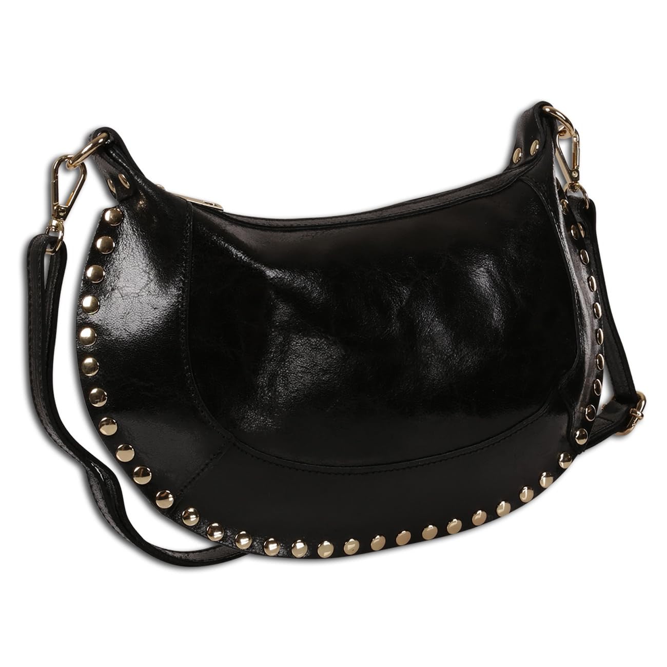 Sac à bandoulière noir chic aux lignes épurées modèle OTT196US1