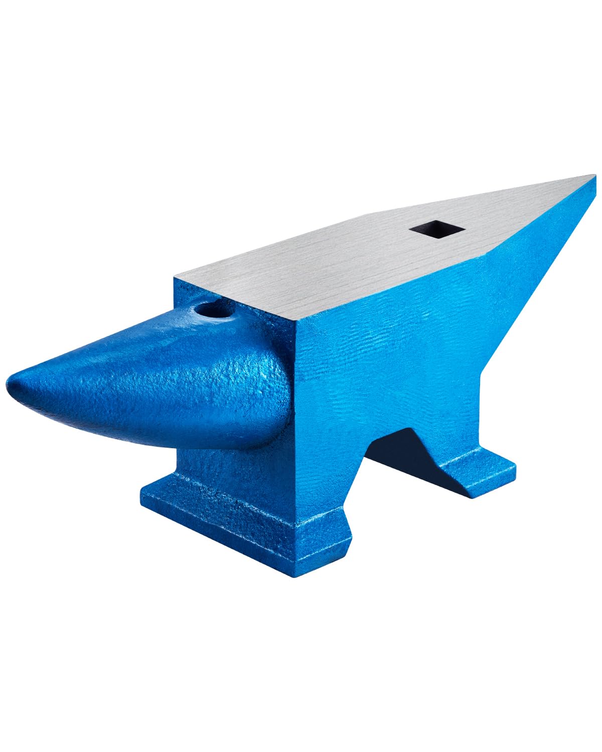 VEVOR Enclume de forgeron 132.3lbs(60 kg) Enclume d’acier Bleu Forger Riveter Aplatir Former le métal Travail du métal Traitement thermique Bijoutier Marteau comme cadeau Portable Robuste
